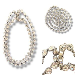 Givenchy Vintage Crystal Necklace - 36”